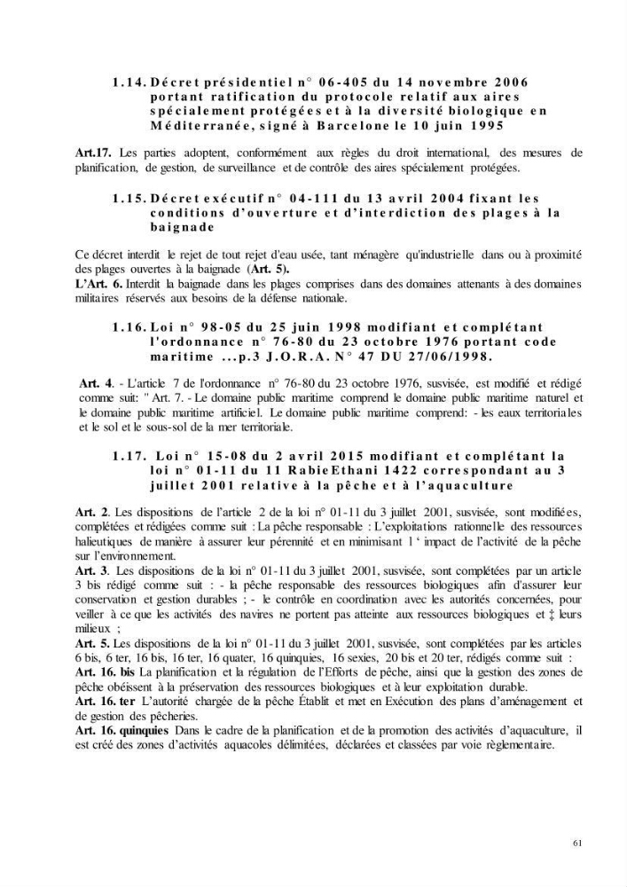 Analyse du cadre de l\'économie bleue et de la planification de l\'espace maritime en Algérie :cas de la zone marine et côtière de la wilaya d\'Alger