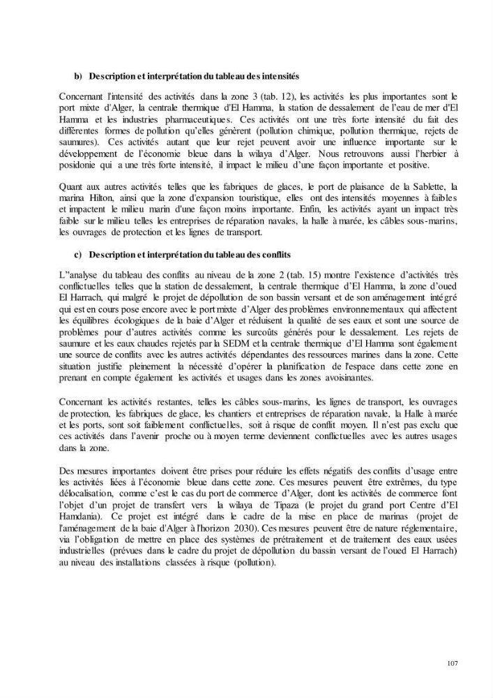 Analyse du cadre de l\'économie bleue et de la planification de l\'espace maritime en Algérie :cas de la zone marine et côtière de la wilaya d\'Alger