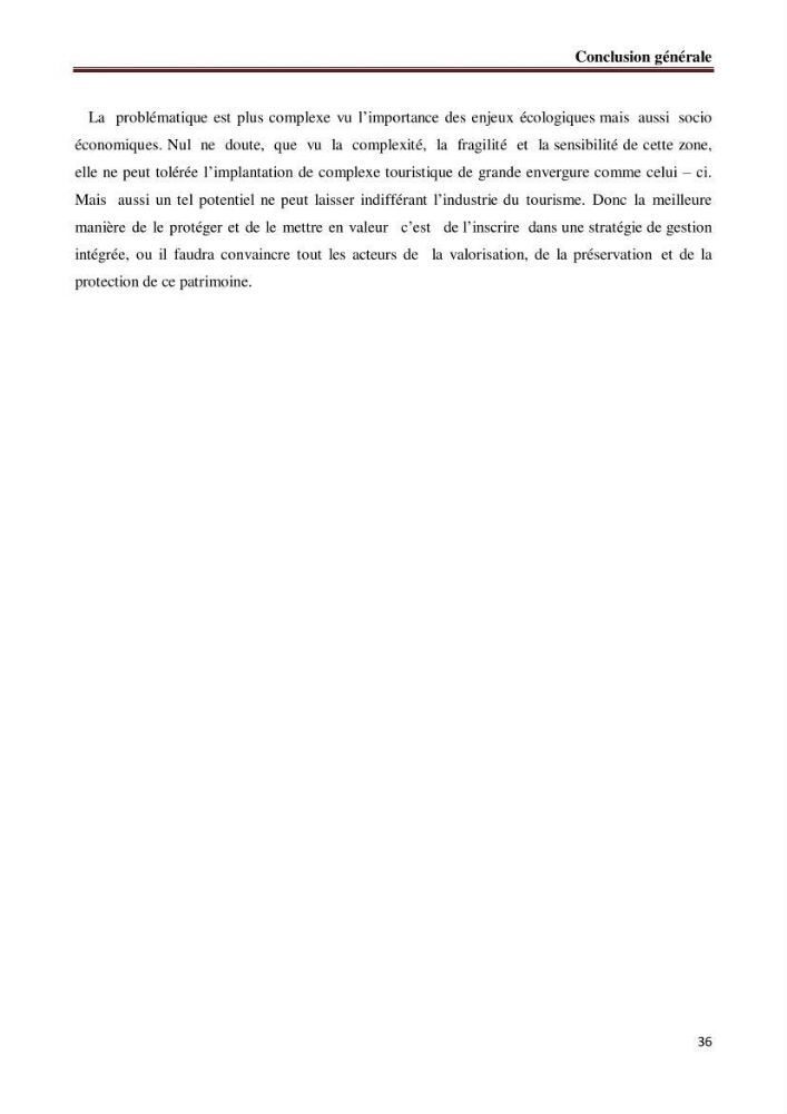 La problématique de durabilité du domaine littoral Herraoua- Réghaia