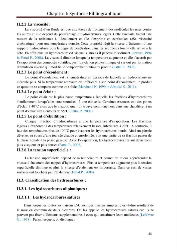 Etat de la pollution par les hydrocarbures du sédiment superficiel dans le port d\'Alger