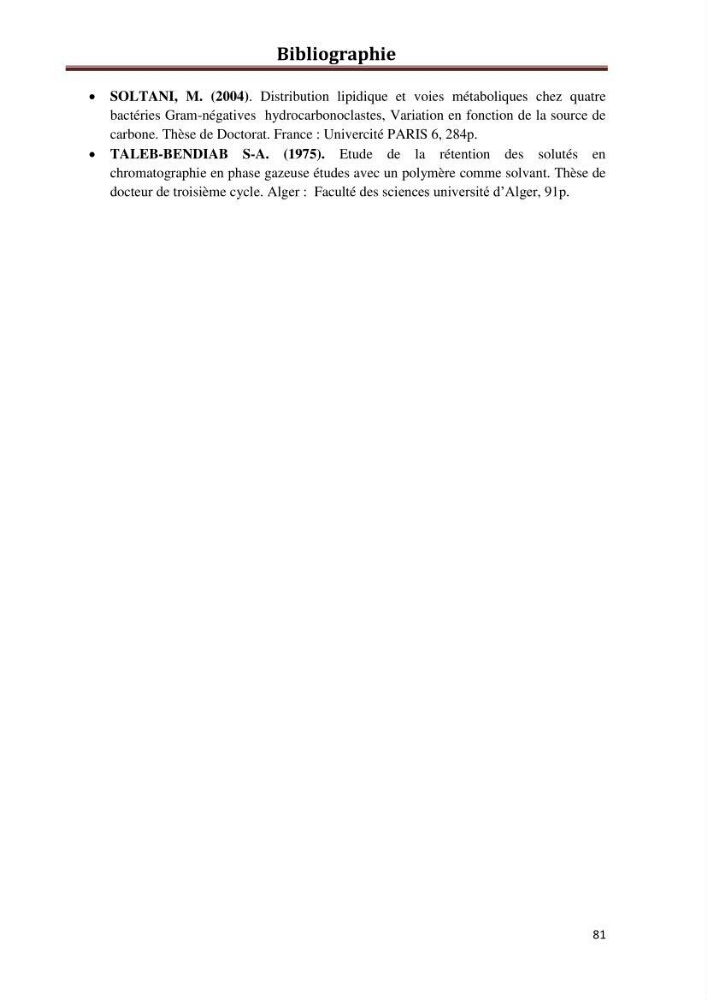 Etat de la pollution par les hydrocarbures du sédiment superficiel dans le port d\'Alger