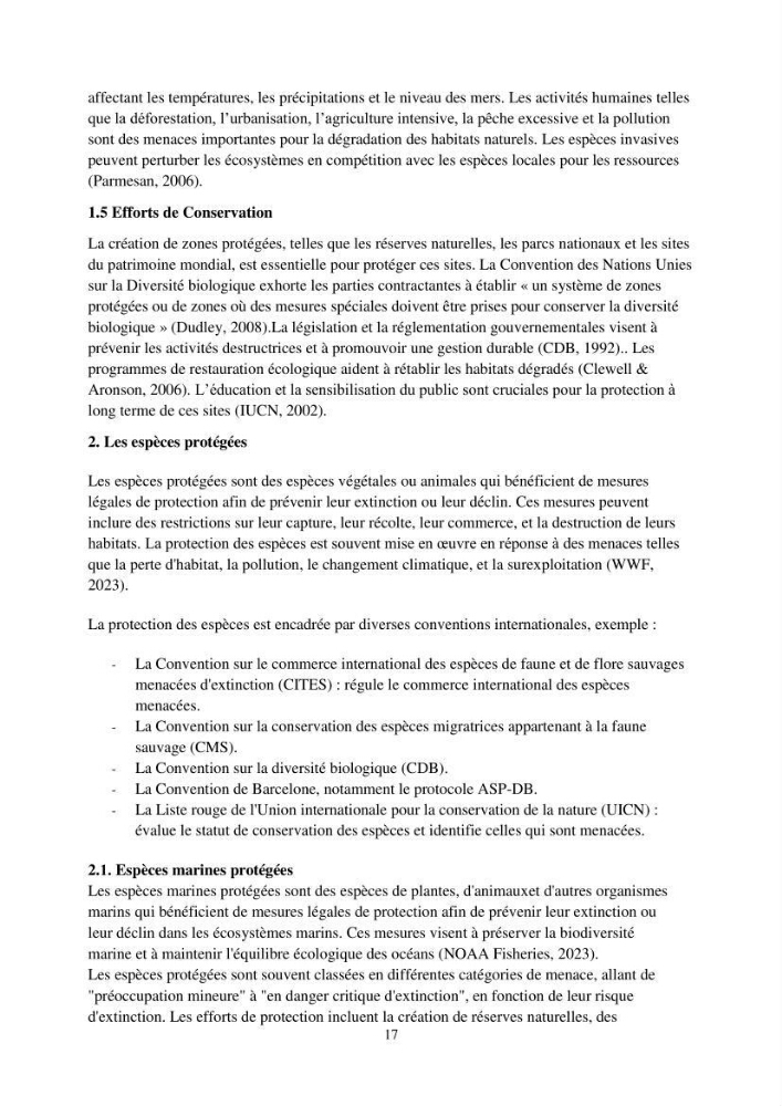 Caractérisation d\'un site d\'intérêt écologique (El Hamdania, Tipaza ) comme habita d\'éspèces protégées