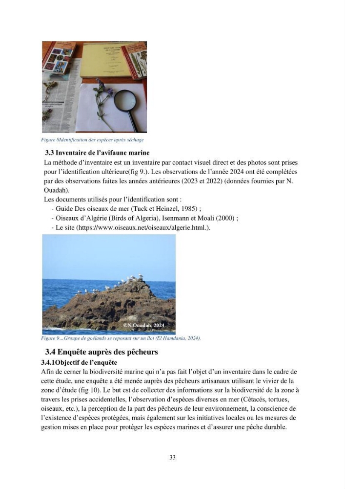 Caractérisation d\'un site d\'intérêt écologique (El Hamdania, Tipaza ) comme habita d\'éspèces protégées