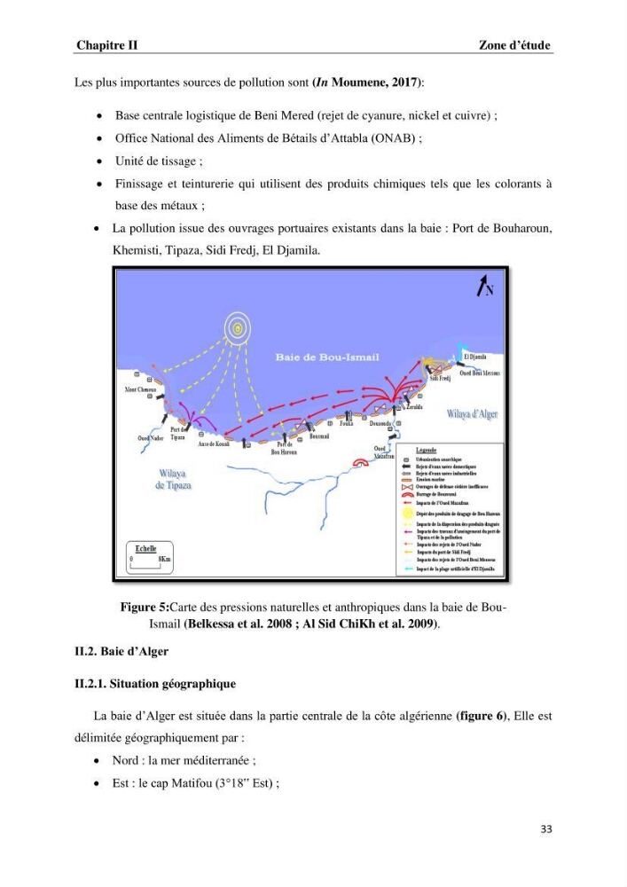 Les métaux traces dans les moules: Etude rétrospective et comparative dans les côtes centrales algériennes (baies de Zemmouri, d’Alger et de Bou-Ismail).