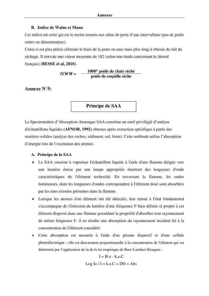 Les métaux traces dans les moules: Etude rétrospective et comparative dans les côtes centrales algériennes (baies de Zemmouri, d’Alger et de Bou-Ismail).