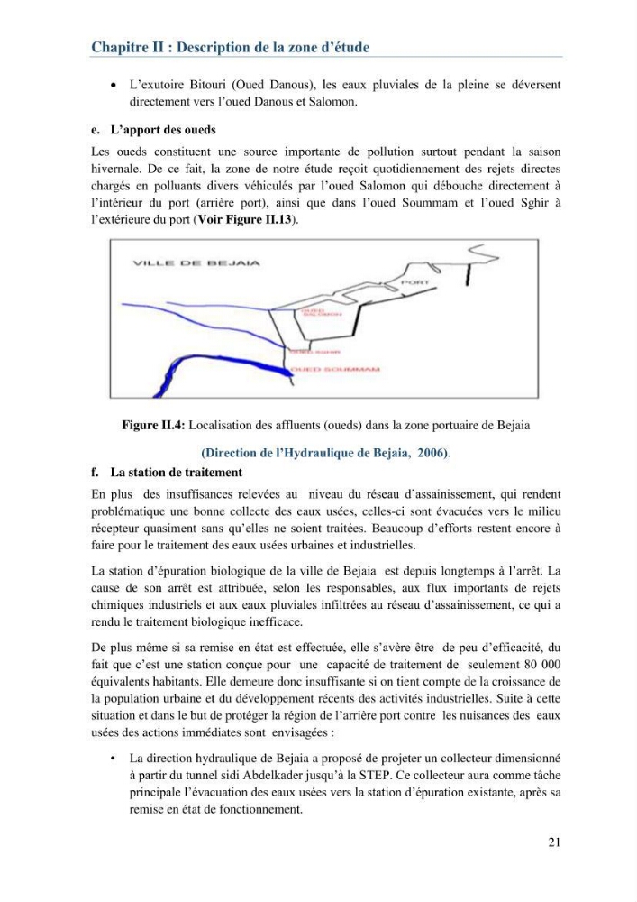 L\'étude d\'impact des produits de dragage du port de Bejaia sur l\'environnement \' arrière port \':