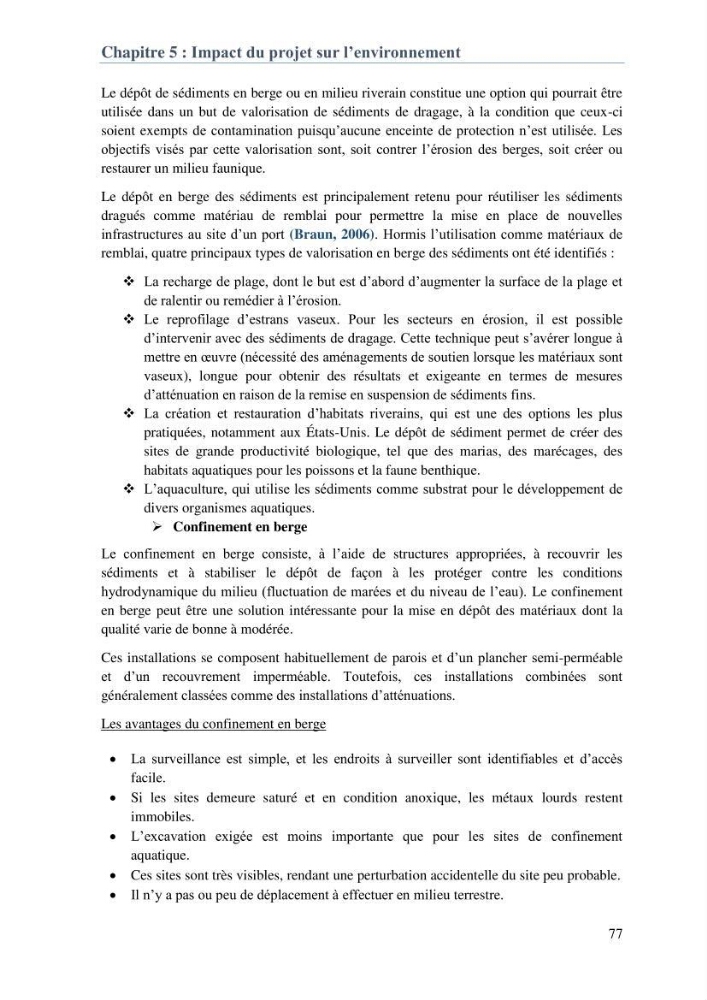 L\'étude d\'impact des produits de dragage du port de Bejaia sur l\'environnement \' arrière port \':