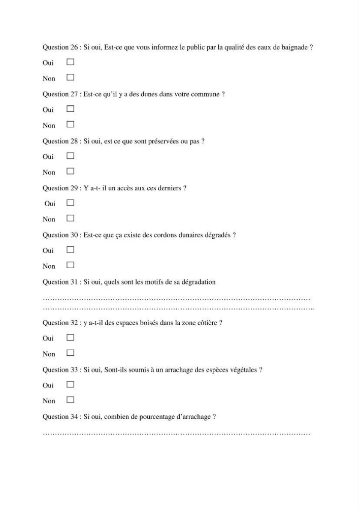 Evaluation de la mise en oeuvre de la loi n°02-02 relative à la protection et à la valorisation du littoral au niveau de l\'Est de la wilaya d\'Alger