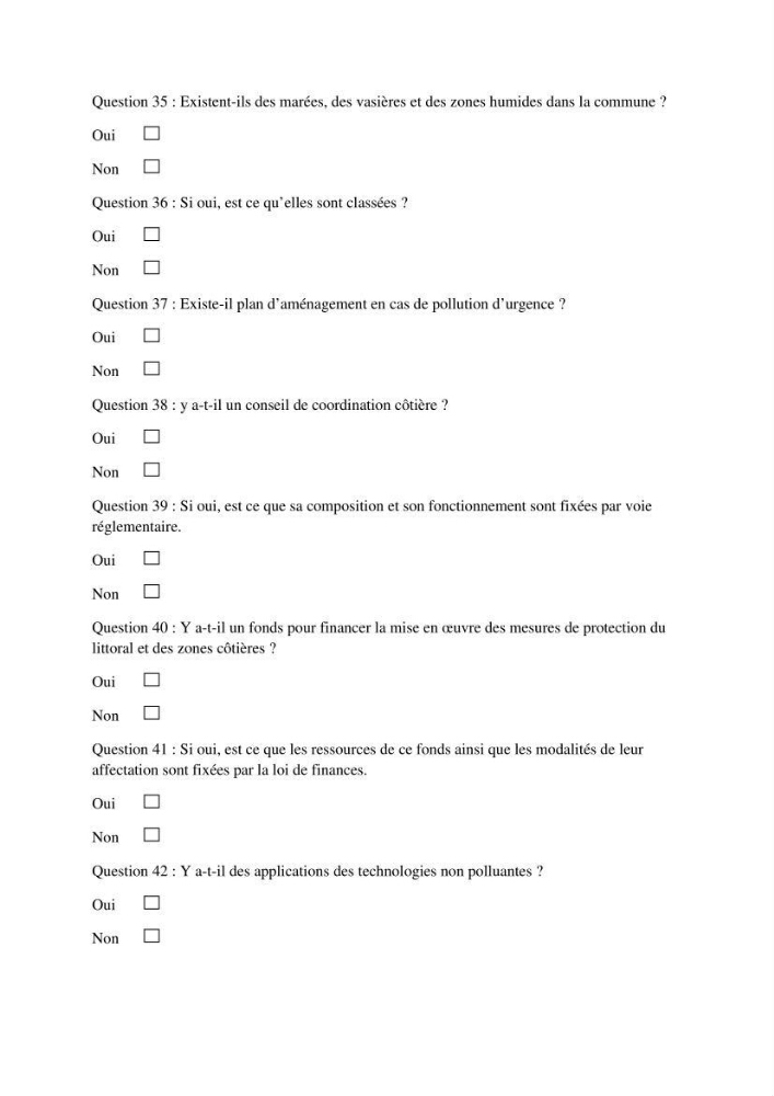 Evaluation de la mise en oeuvre de la loi n°02-02 relative à la protection et à la valorisation du littoral au niveau de l\'Est de la wilaya d\'Alger
