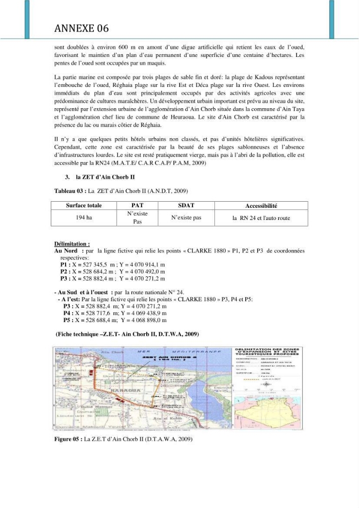 Evaluation de la mise en oeuvre de la loi n°02-02 relative à la protection et à la valorisation du littoral au niveau de l\'Est de la wilaya d\'Alger
