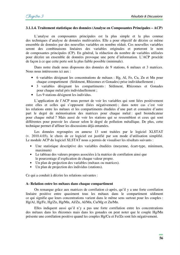 Contribution à l\'étude de l\'impact de la pollution chimique sur l\'herbier à Posidonie dans la baie de Bou-Ismaîl