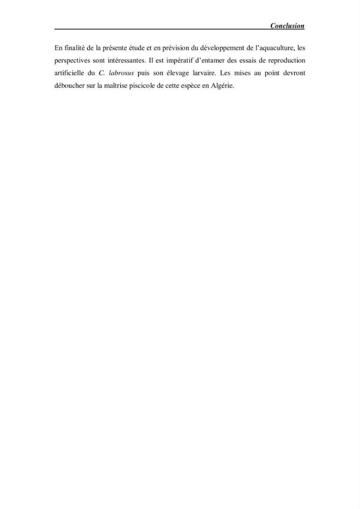 Acclimatation aux faibles salinités des alevins de mulet Chelon labrosus (Risso, 1826).: