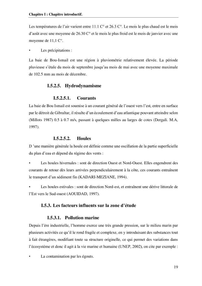 La vulnérabilité et la gestion de la zone côtière