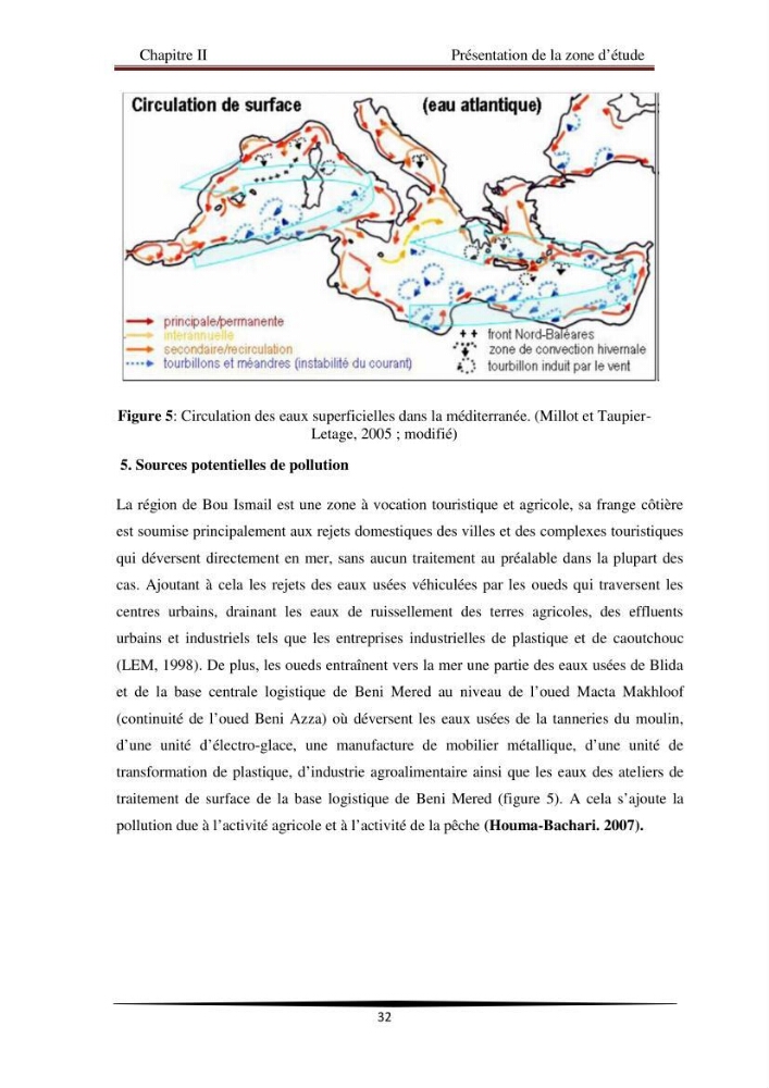 Analyse géostatistique de quelques paramètres de pollution côtière dans la baie de Bou-Ismail: