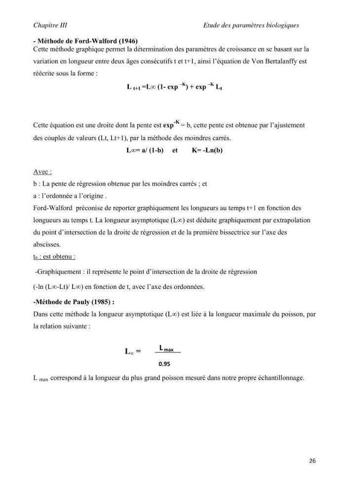 Contribution à l\'étude de l\'exploitation de pagellus acarne (Risso, 1826) de la baie de Bou- Ismail: