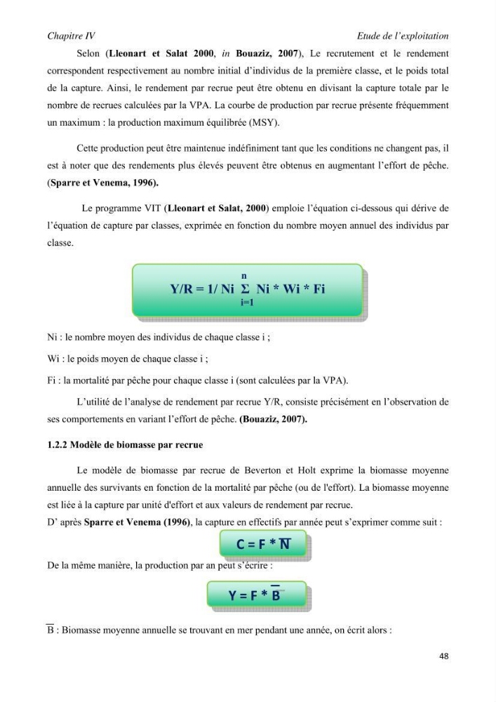 Contribution à l\'étude de l\'exploitation de pagellus acarne (Risso, 1826) de la baie de Bou- Ismail: