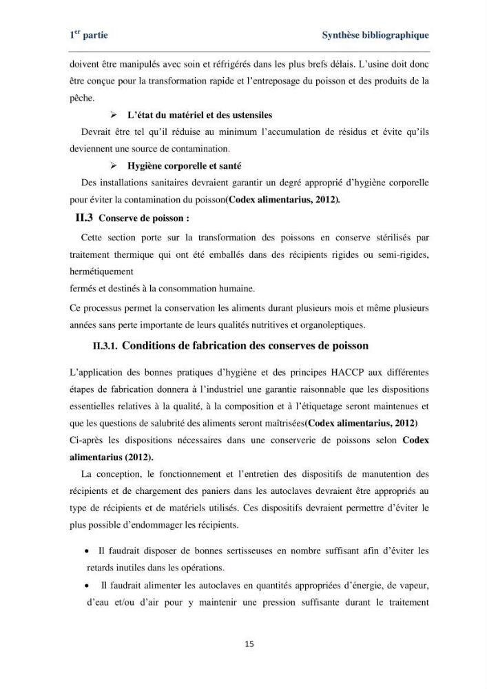 Fabrication des conserves alimentaires à partir du poisson chat africain Clarias gariepinus (Bruchell, 1822) et contribution à la valorisation des coproduits générés