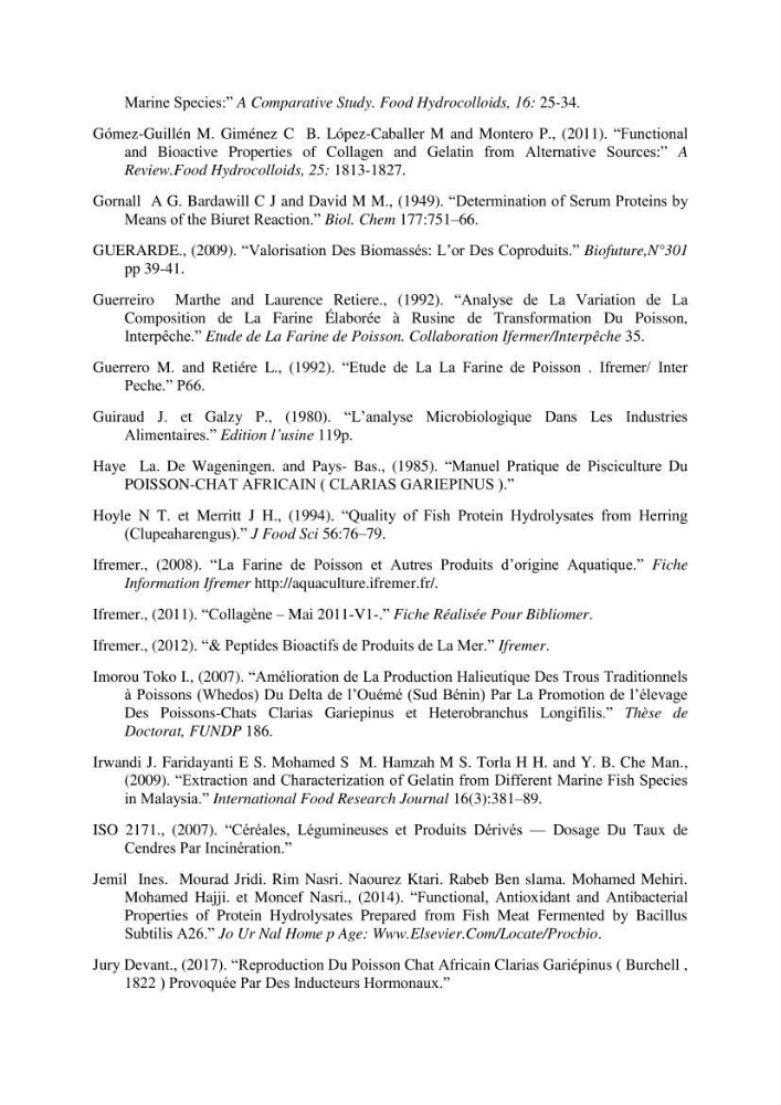 Fabrication des conserves alimentaires à partir du poisson chat africain Clarias gariepinus (Bruchell, 1822) et contribution à la valorisation des coproduits générés