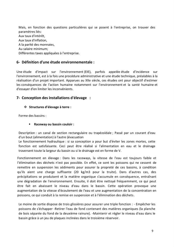 Etude technico-économique et environnementale d’un projet d’une ferme aquacole multi-trophique à terre