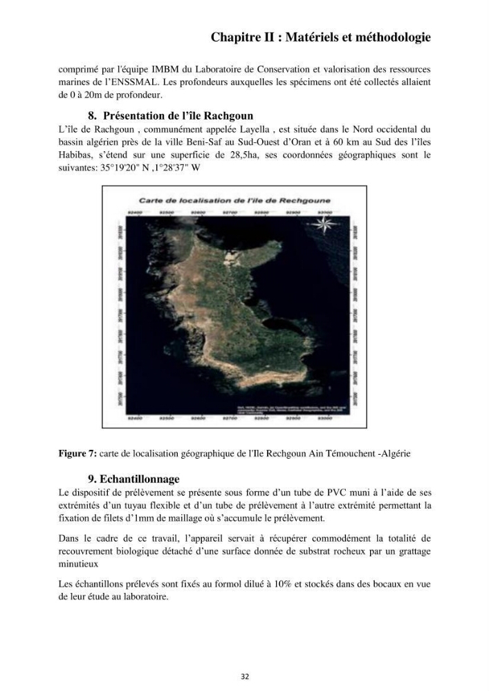 Inventaire des espèces marines du parc national de Gouraya