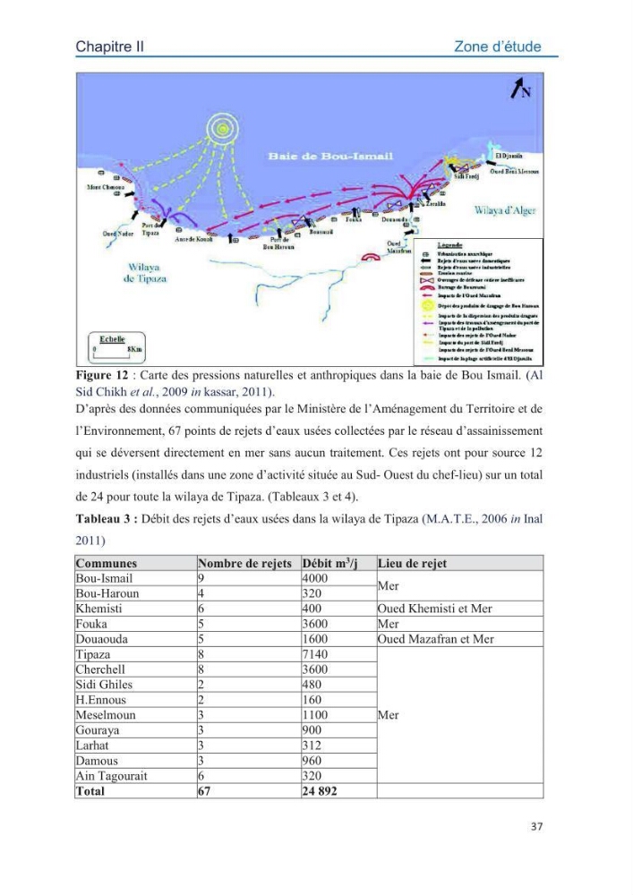 Contamination des sédiments marins de la côte Algéroise par les métaux traces