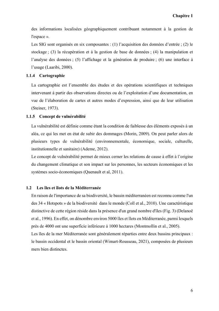 Etude de la vulnérabilité insulaire focus sur l’îlot de Sidi Fredj