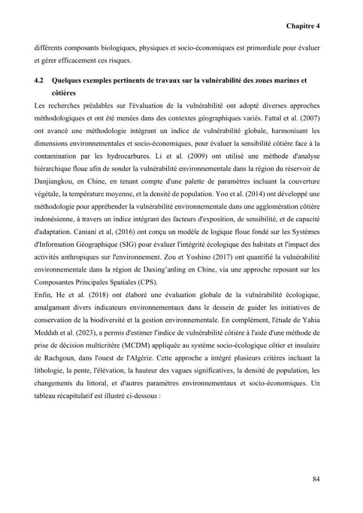 Etude de la vulnérabilité insulaire focus sur l’îlot de Sidi Fredj