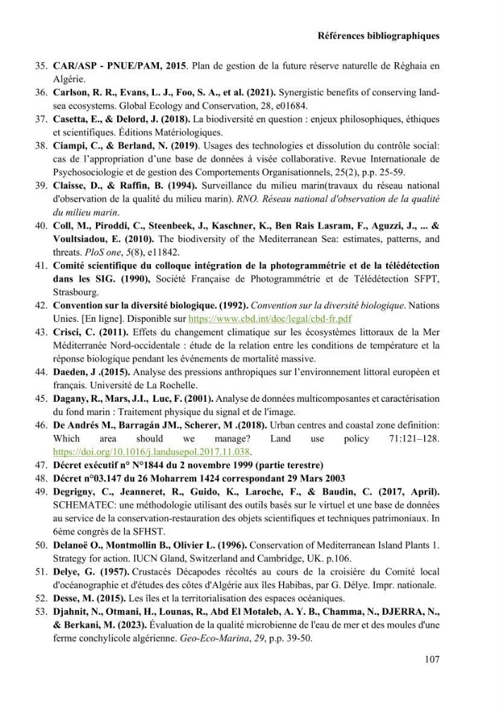 Etude de la vulnérabilité insulaire focus sur l’îlot de Sidi Fredj