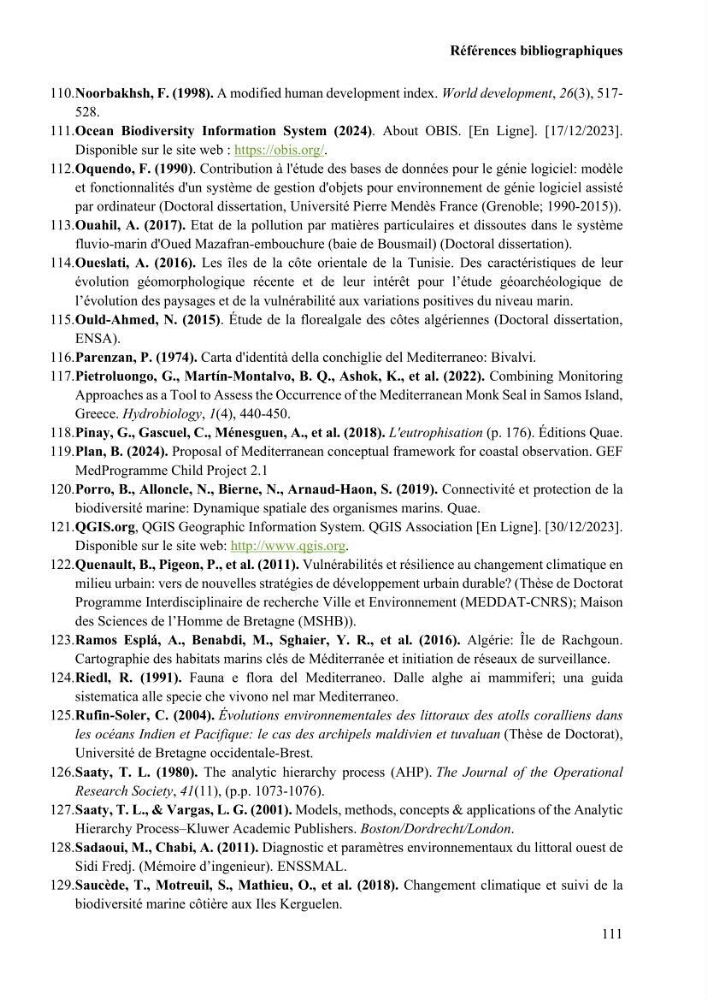 Etude de la vulnérabilité insulaire focus sur l’îlot de Sidi Fredj