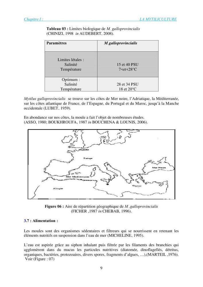 Installation d\'une filière conchylicole