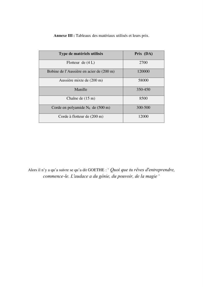 Installation d\'une filière conchylicole