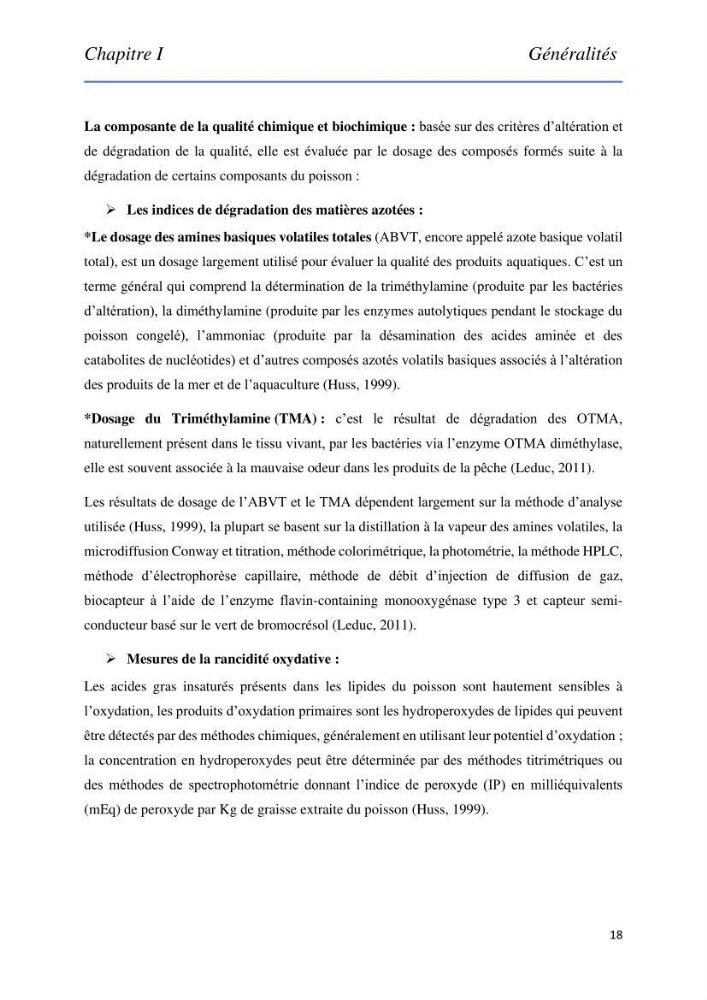 Evaluation de la qualité Organoleptique, Hygiénique et Nutritionnelle du Tilapia (Oreochromis sp.) de deux fermes aquacoles.