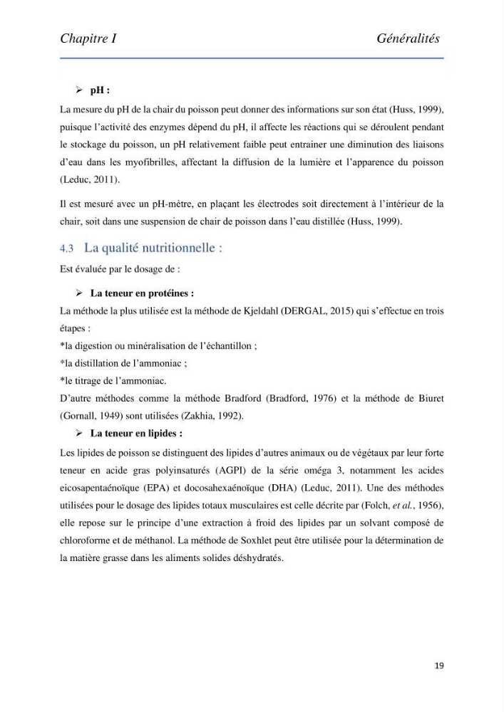 Evaluation de la qualité Organoleptique, Hygiénique et Nutritionnelle du Tilapia (Oreochromis sp.) de deux fermes aquacoles.