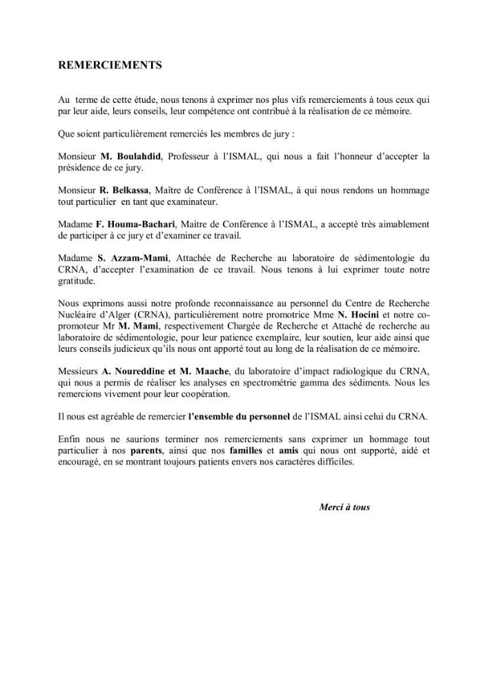 Etude de l\'envasement du port d\'Alger au moyen du Cs-137