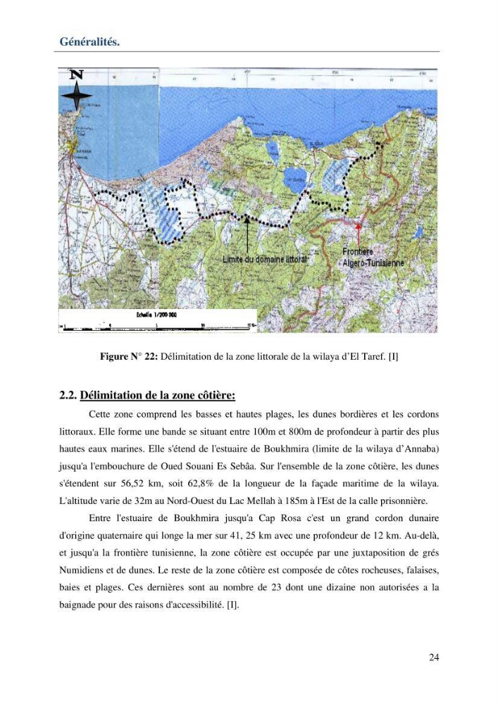Mise en place d\'une base de données (SIG) sur les zones humides de la wilaya d\' EL Taref