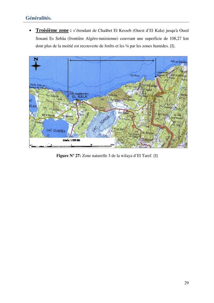 Mise en place d\'une base de données (SIG) sur les zones humides de la wilaya d\' EL Taref