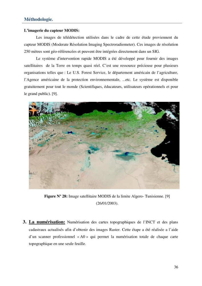 Mise en place d\'une base de données (SIG) sur les zones humides de la wilaya d\' EL Taref