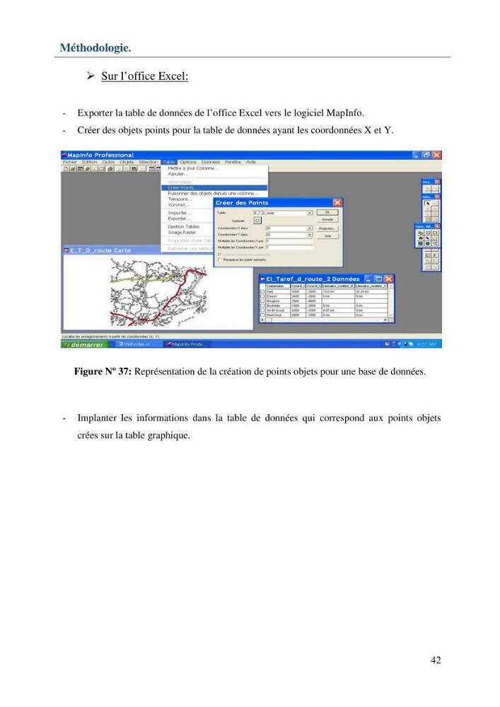 Mise en place d\'une base de données (SIG) sur les zones humides de la wilaya d\' EL Taref