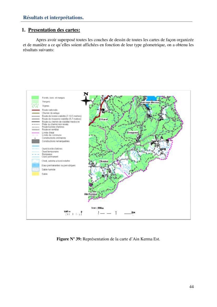 Mise en place d\'une base de données (SIG) sur les zones humides de la wilaya d\' EL Taref