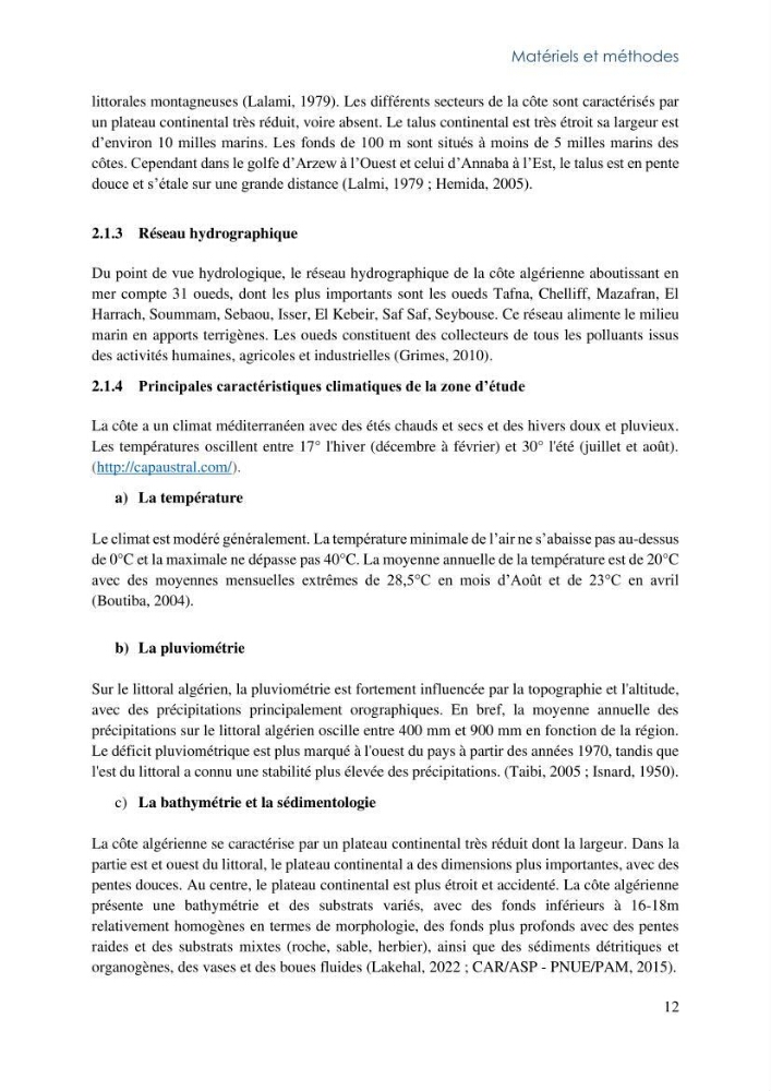 La faune et la flore associée aux herbiers de Posidonia oceanica dans la côte Algérienne