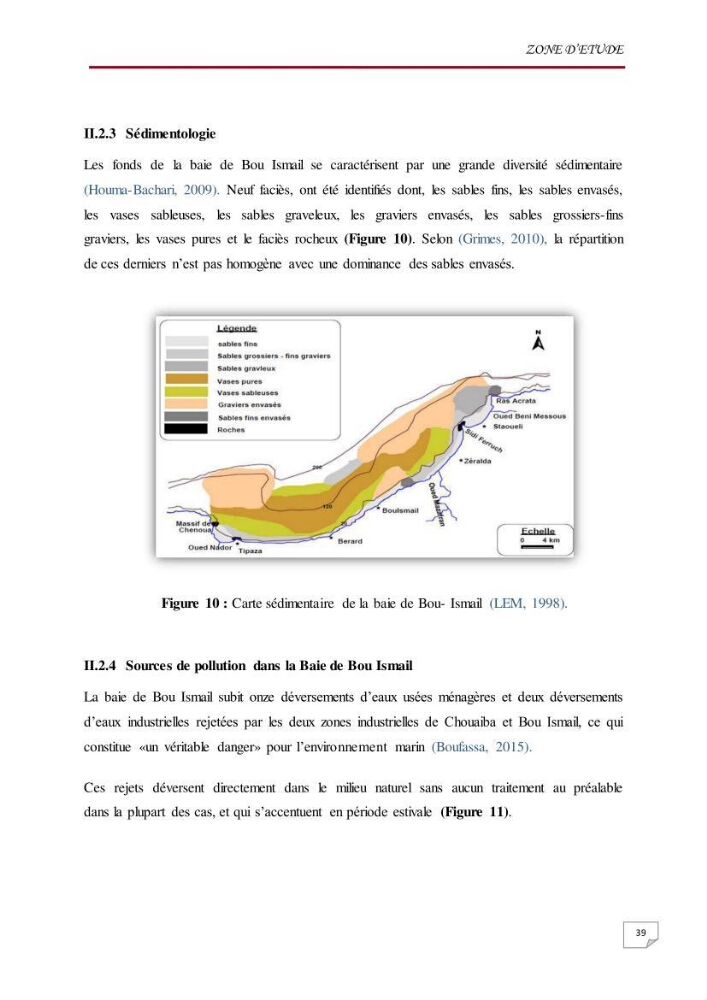 Evaluation des teneurs en métaux lourds dans l\'environnement marin du littoral Algérois chez Patella sp et les moules: