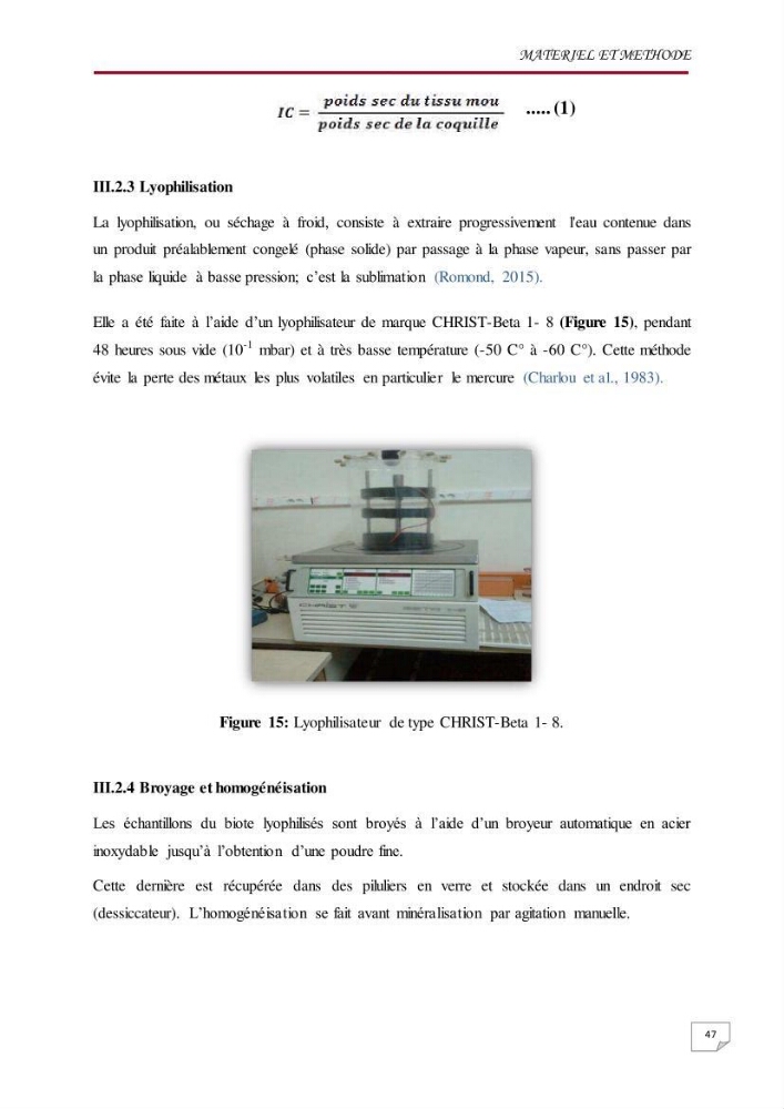 Evaluation des teneurs en métaux lourds dans l\'environnement marin du littoral Algérois chez Patella sp et les moules: