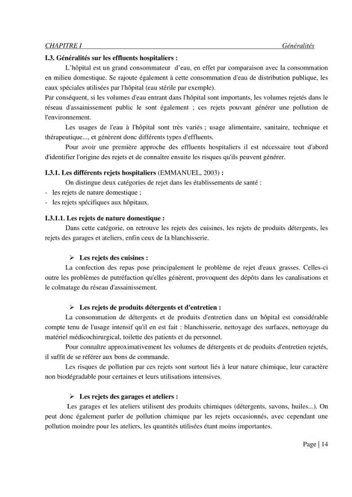 Evaluation des risques sanitaires liés aux déversements des effluents hospitaliers en mer