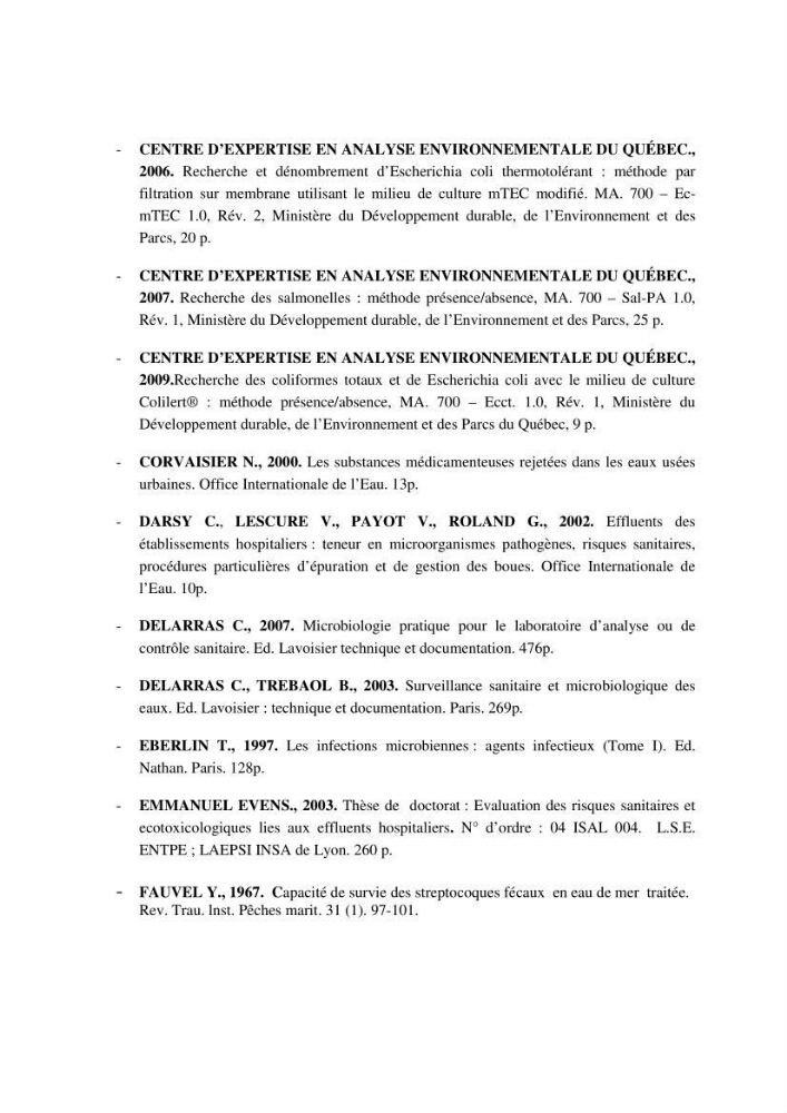 Evaluation des risques sanitaires liés aux déversements des effluents hospitaliers en mer