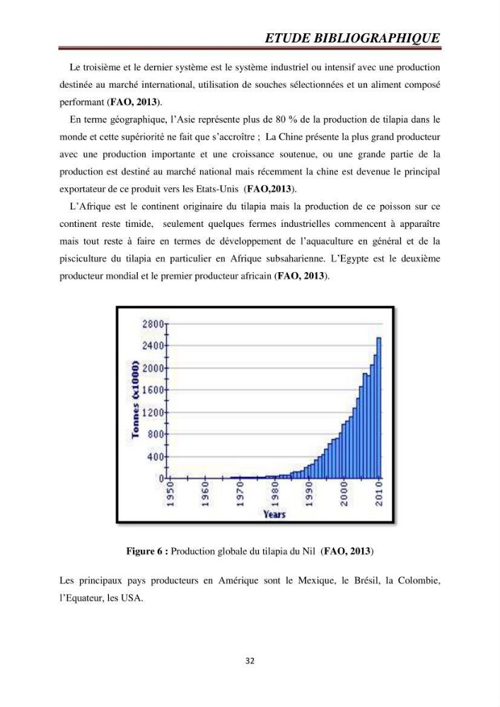 Etude comparative de deux types d\'aliment pour l\'élevage du Tilapia du Nil ( Oreochromis niloticus):