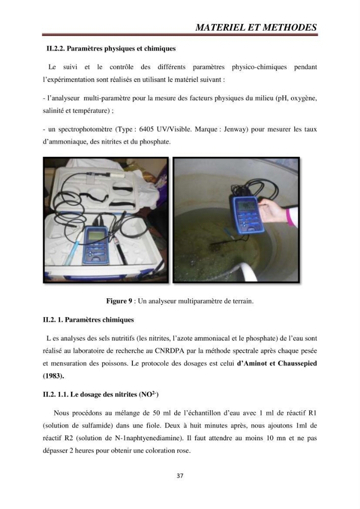Etude comparative de deux types d\'aliment pour l\'élevage du Tilapia du Nil ( Oreochromis niloticus):
