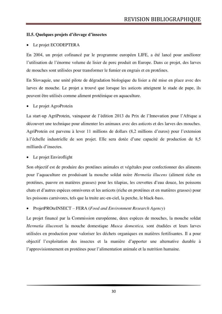 Valorisation de la culture des vers de farine dans l\'alimentation du Tilapia du Nil Oreochromis niloticus (Linnaeus, 1758°