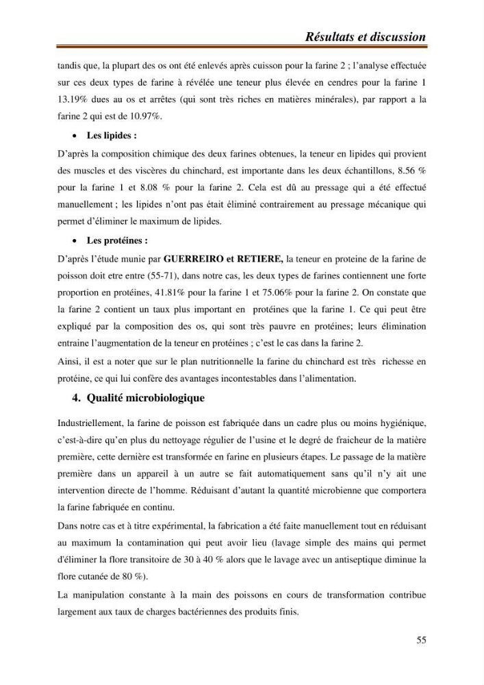 Contribution à l\'étude de la valorisation des coproduits des éspèces halieutique de la pêcherie algérienne:
