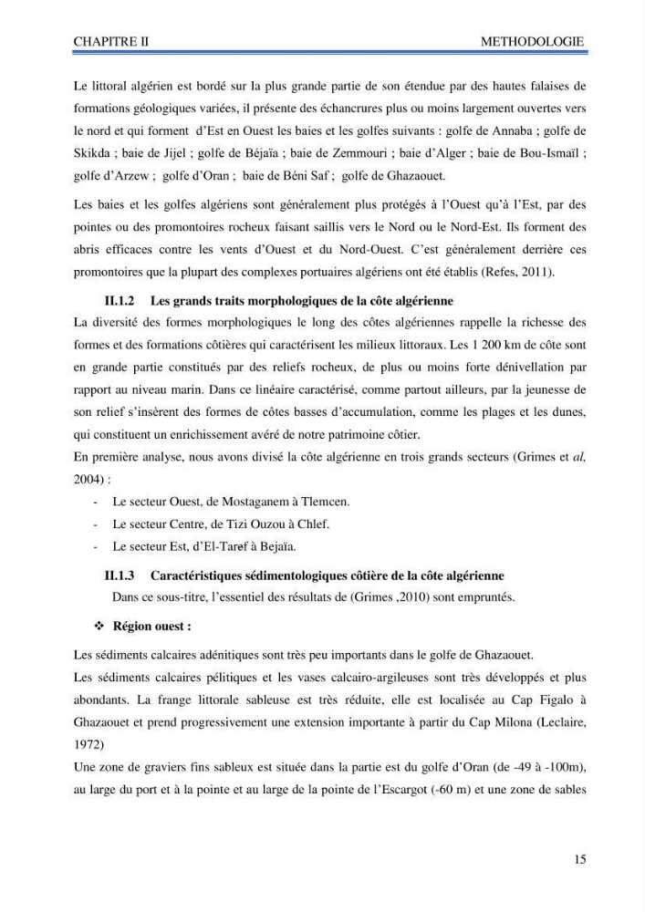 Inventaire des mollusques de la côte Algérienne