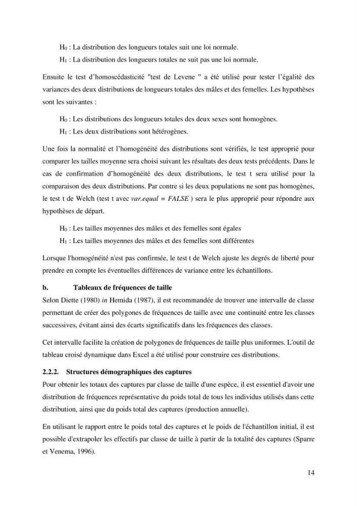 Effet du choix des paramètres de croissance et de la mortalité naturelle par l\'évaluation du stck du rouget barbet Mullus barbatus Linnaeus, 1758 ( Actinopteri, Mollidae) dans la côte algérienne